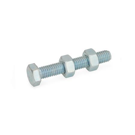 Otto Ganter Toggle Clamp Spindle Assembly with or without Protective Cap, GN 807